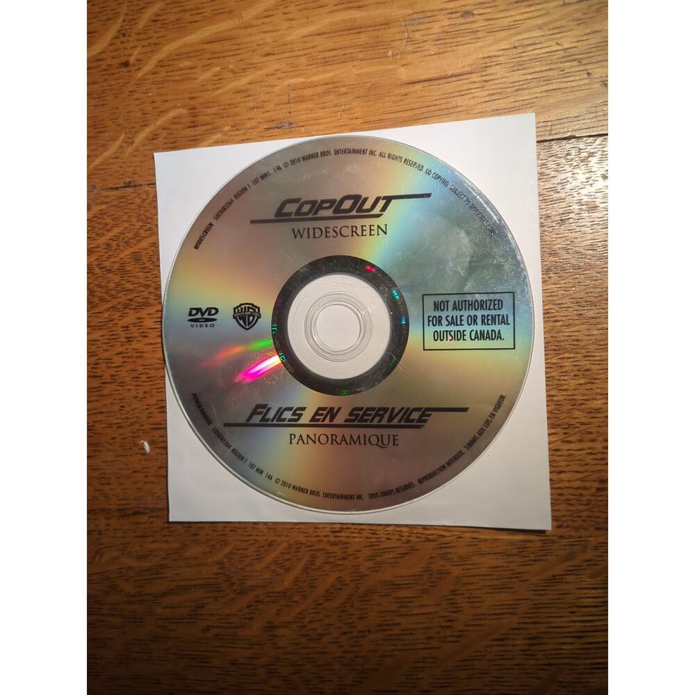 CopOut / Flics en Service - DVD Disc Only